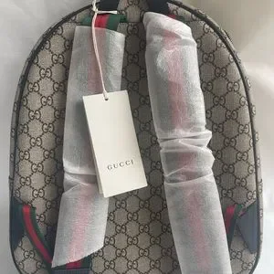 COPY - $1290 Gucci Brown Coated Canvas Punky FriendGRG Web Straps Backpack 4335… Gucci | Bags | Copy 29 Gucci Brown Coated Canvas Punky  main image 4